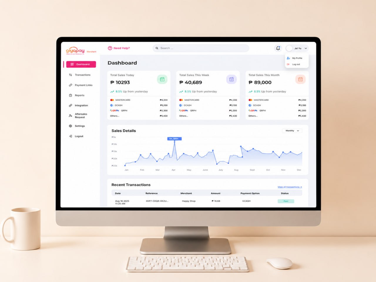 GiyaPay Dashboard